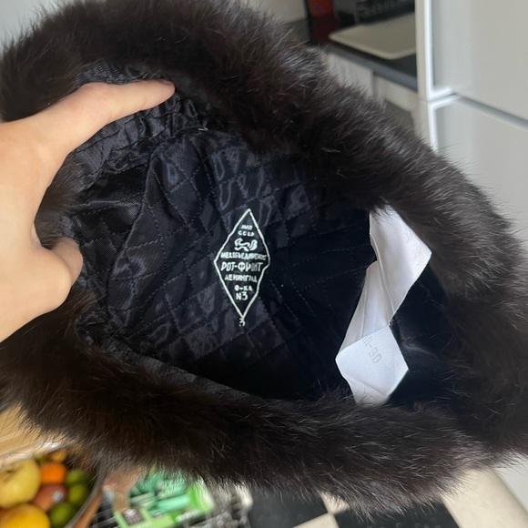Vintage 60s Russian Mink Fur Ushanka Winter Hat - Picture 8 of 13
